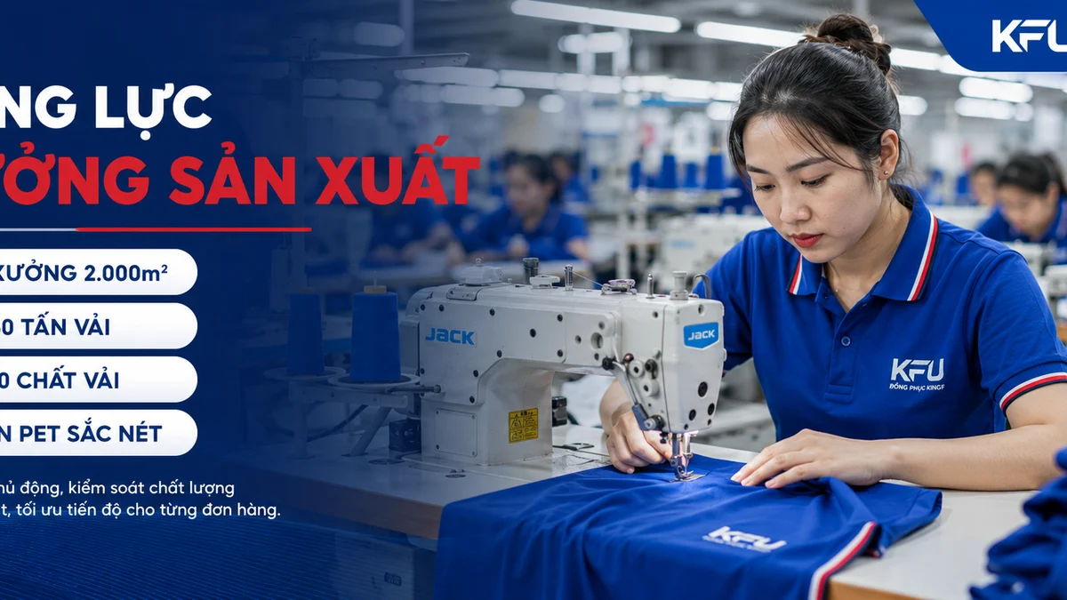Năng lực sản xuất 2.000m² – Chủ động từ vải đến thành phẩm tại KingF KingF