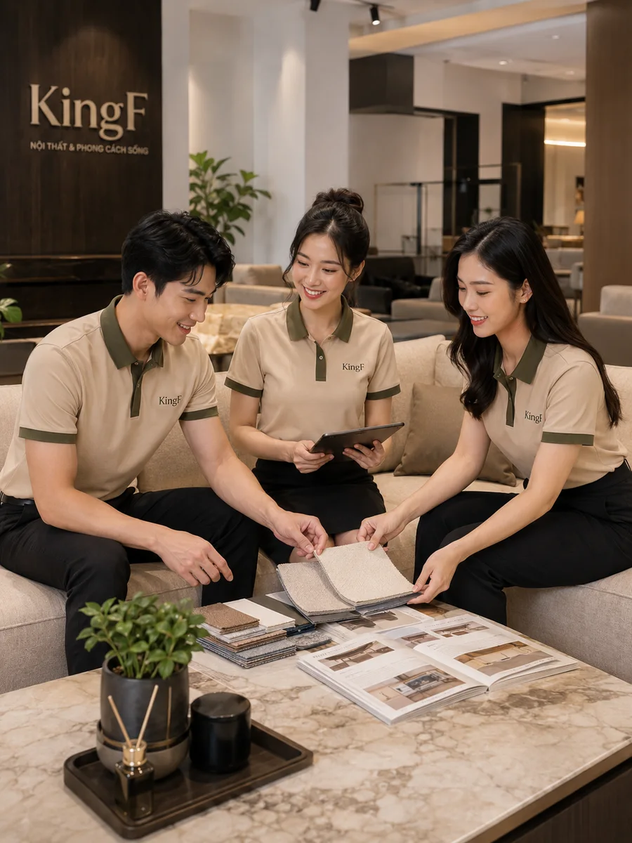 Đồng phục nội thất KingF Showroom