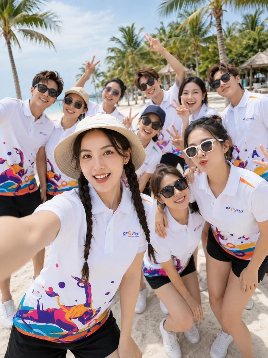 Polo teambuilding biển KF Event