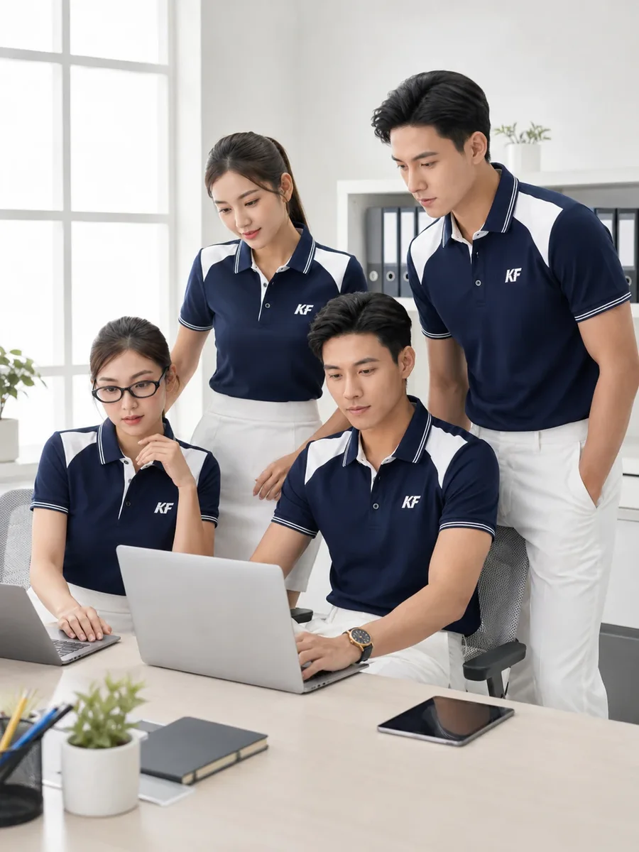 Polo văn phòng KingF Navy Pro